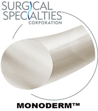 SURGICAL SPECIALTIES Monoderm Suture, Monofilament, Reverse Cutting, 4-0, 27"/70cm, 19mm, 3/8. MFID: Y426N