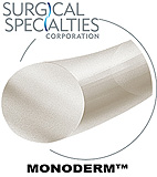 SURGICAL SPECIALTIES Monoderm Suture, Monofilament, Reverse Cutting, 4-0, 18"/45cm, 13mm, 3/8. MFID: Y494N