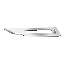 Swann Morton Stainless Steel Blade, Sterile, Size 15A, 100/bx. MFID: 01SM15A