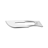 Swann Morton Carbon Steel Blade, Non-Sterile, 20 Pk/5 VPI, Size 20, 100/bx. MFID: 02SMV20