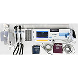 Welch Allyn CONNEX Wall System: Nellcor SpO2, Otoscope, Ophthalmoscope, SureTemp Plus, BRAUN ThermoScan PRO 4000 (OPEN BOX/DEMO). MFID: 85NTVE3-USOB