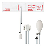 Welch Allyn FlexiPort Disposable Blood Pressure Inflation System: Size-07 Infant, 2-Tubes, Tri- Purpose Connector, 20/pack. MFID: SOFT-07-2BV