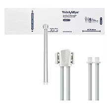 Welch Allyn FlexiPort Disposable Blood Pressure Cuff; Size-11 Adult, 2-Tubes, Male Screw Connectors; 20/pack. MFID: SOFT-11-2SC