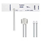 Welch Allyn FlexiPort Disposable Blood Pressure Cuff; Size-11L Adult Long, 2-Tubes, Male Screw Connectors; 20/pack. MFID: SOFT-11L-2SC