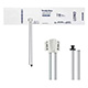 Welch Allyn FlexiPort Disposable Blood Pressure Cuff; Size-11L Adult Long, 2-Tubes , Tri-Purpose Connectors; 20/pack. MFID: SOFT-11L-2TP