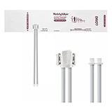 Welch Allyn FlexiPort Disposable Blood Pressure Cuff; Size-12L Large Adult Long, 2-Tubes, Male Screw Connectors; 20/pack. MFID: SOFT-12L-2SC